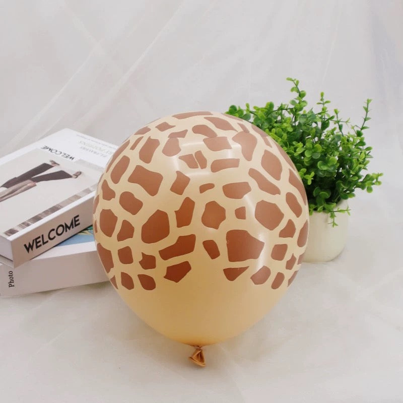 翻糖系列-長頸鹿紋氣球 動物紋路氣球 印刷氣球