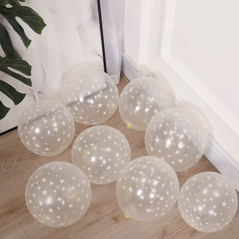 翻糖系列-透明滿天星氣球 滿天星氣球 印刷氣球