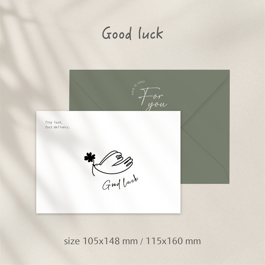 日常手繪卡片 | Good luck