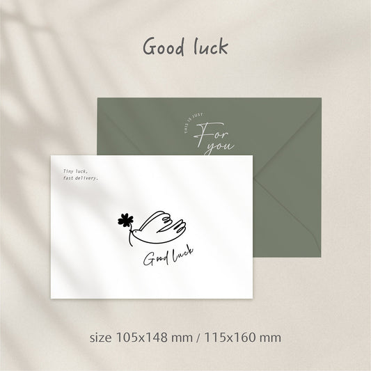 日常手繪卡片 | Good luck