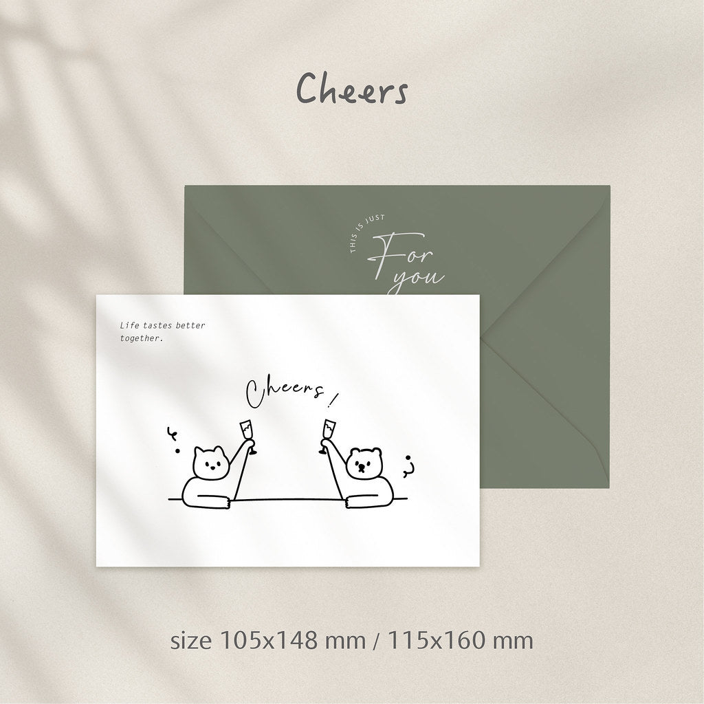 日常手繪卡片 | Cheers